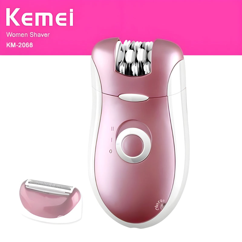 Kemei 2 In 1 Epilator & Shaver | Body Hair Remover Machine – Model 2068