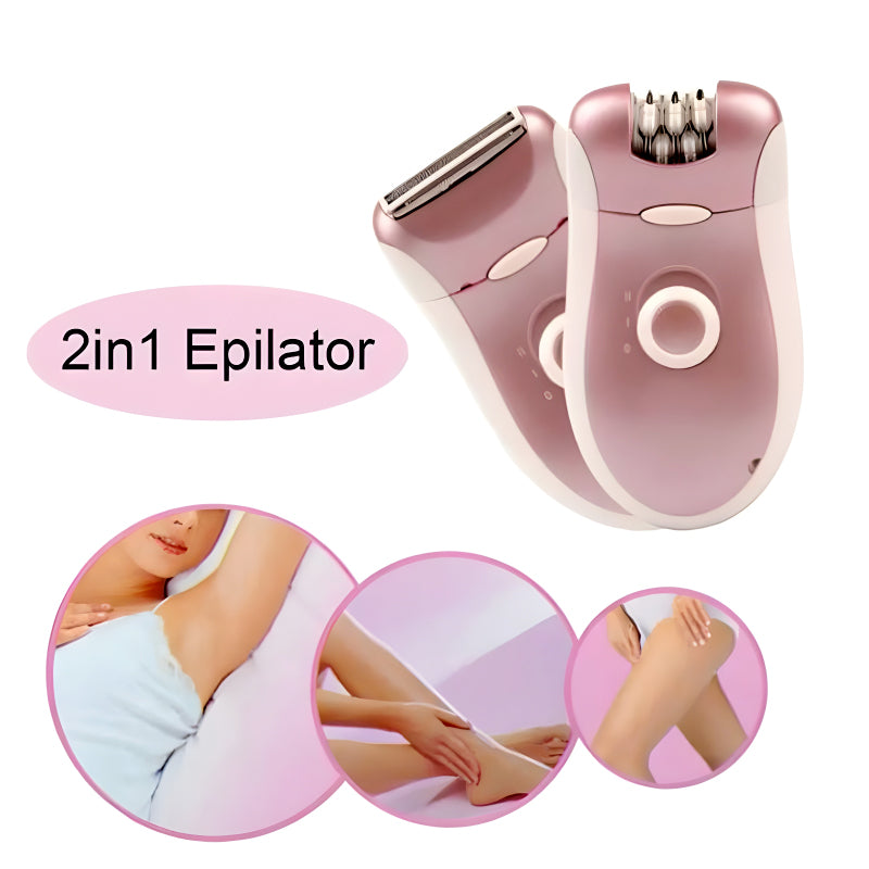 Kemei 2 In 1 Epilator & Shaver | Body Hair Remover Machine – Model 2068