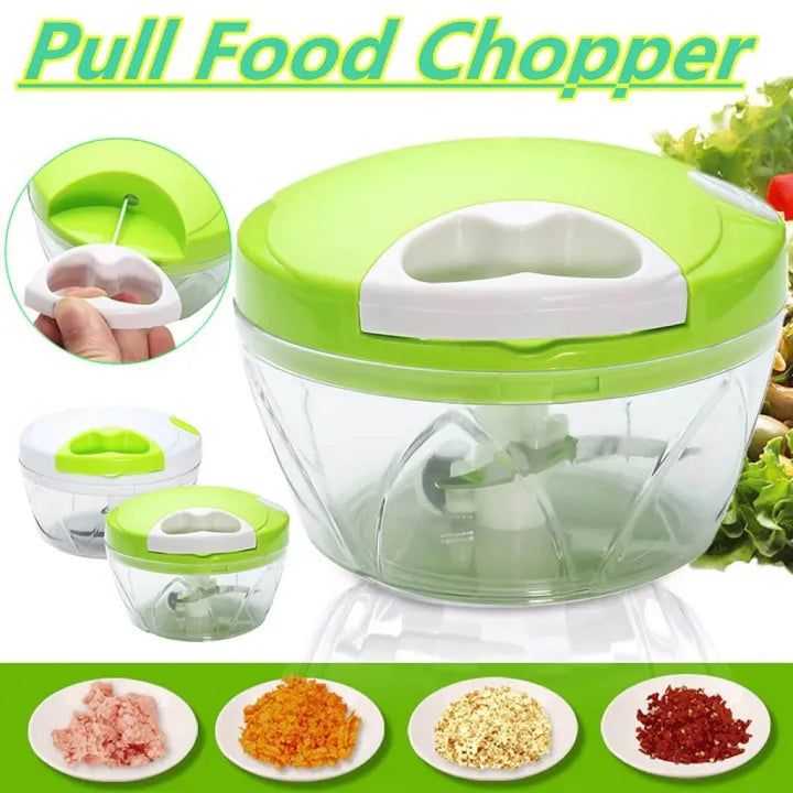 Speedy Chopper Multi Use Turbo Cutter Mini Handy Manual Speed Chopper For Vegetables Fruits Imported Heavy Quality Best Make Your Life Easier Nicer Dicer (random Color)