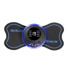 Pack Of 2 Ems Butterfly Portable Neck Massager Rechargeable, And Ms Foot Massager Pad Improve Blood Circulation