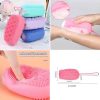 Silicone Soap Bath Massage / Bath Body Brush Silicon Bath Brush